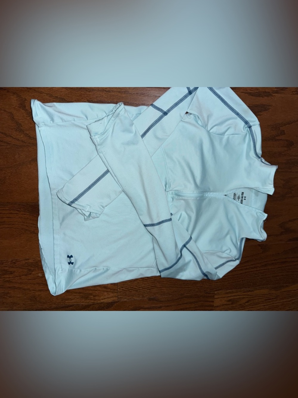 Under Armour Light Blue Athletic Quarter-Zip Pullover